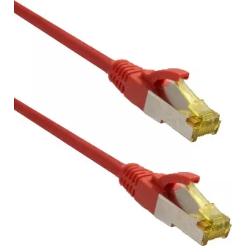 IT-BUDGET Full Copper Premium Καλώδιο Patch - Super Flex TPE - Cat.6A - με καλώδιο Cat.7 - 600 MHz - χωρίς αλογόνα - PoE+ - 10 GBit - Κόκκινο - 2 m (90ITBFLEX6A7PK2R)