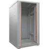 IT-BUDGET Ντουλάπα δικτύου 19 ιντσών SRK - 27HE - 600x600 mm - Πόρτα από σκληρυμένο γυαλί/συμπαγή χάλυβα - προσυναρμολογημένη - Ανοιχτό γκρι (RAL 7035) (99ITB19SRK2766GGNM)