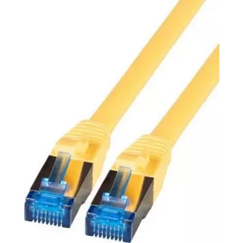 IT-BUDGET Full Copper Premium Patchkabel - Super Flex TPE - Cat.6A - 500MHz - LSZH - PoE+ - AWG 27 - κίτρινο - 3 m