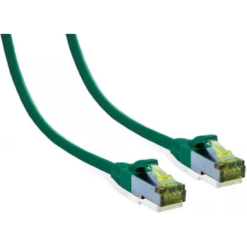 IT-BUDGET Premium Patchkabel Cat.6A με Cat.7 Rohkabel - 600 MHz - LSZH - PoE+ - 10 Gbit - πράσινο - 5 m