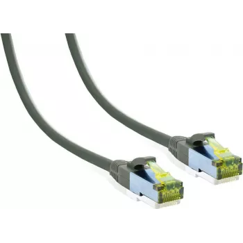 IT-BUDGET Full Copper Premium Patchkabel - Cat.6A με Cat.7 Rohkabel - 600 MHz - χωρίς αλογόνα - PoE+ - 10GBit - γκρι - 5 m