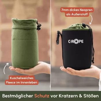 C-ROPE Lens Bag V2 μαύρο Variation S 10x9cm Retail