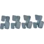 Rockstable 19 σετ σύνδεσης - patch panel - χάλυβας SPCC - ασημί - 4 τεμ. (RS19-MS01)