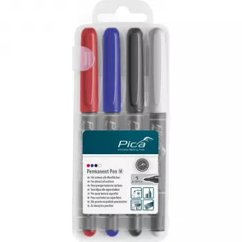 PICA-MARKER Pica Permanent-Pen 1,0mm Assorted με Instant-White-Pen