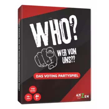 Anzen WHO? - Wer von uns? παιχνίδι καρτών πάρτι