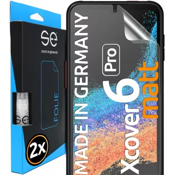 smart.engineered se 3D Μεμβράνη προστασίας οθόνης Samsung Galaxy XCover 6 Pro Anti-Reflexion συσκευασία 2 τεμ.