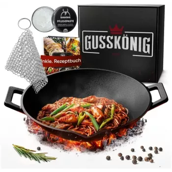 Gusskönig προετοιμασμένο χυτοσίδηρο γουόκ 36 cm (GK-48)