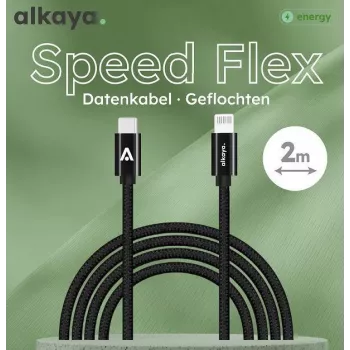 ALKAYA Speed Flex Καλώδιο USB-C σε Lightning 2 m Λευκό (CL-60033)