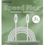 ALKAYA Speed Flex Καλώδιο USB-C σε USB-C 2 m Λευκό (CL-60031)