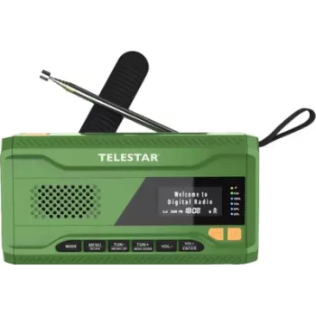 Telestar TOP NR 5 DAB+/FM Ραδιόφωνο Έκτακτης Ανάγκης Πράσινο