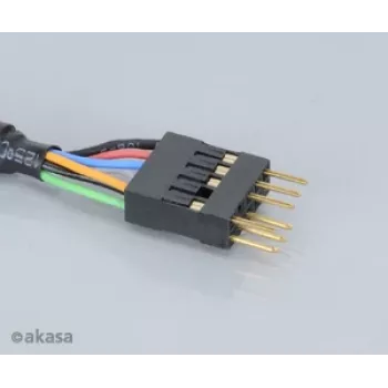 Akasa EX1394I-40 IEEE 1394 FireWire καλώδιο επέκτασης 40 cm (0,4 m) 6-Pin αρσενικό σε θηλυκό μαύρο