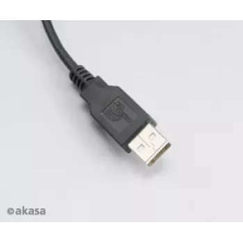 Akasa AK-CBUB05-10BK Καλώδιο USB 2.0 - USB-A σε Micro-USB-B - 1m - Μαύρο