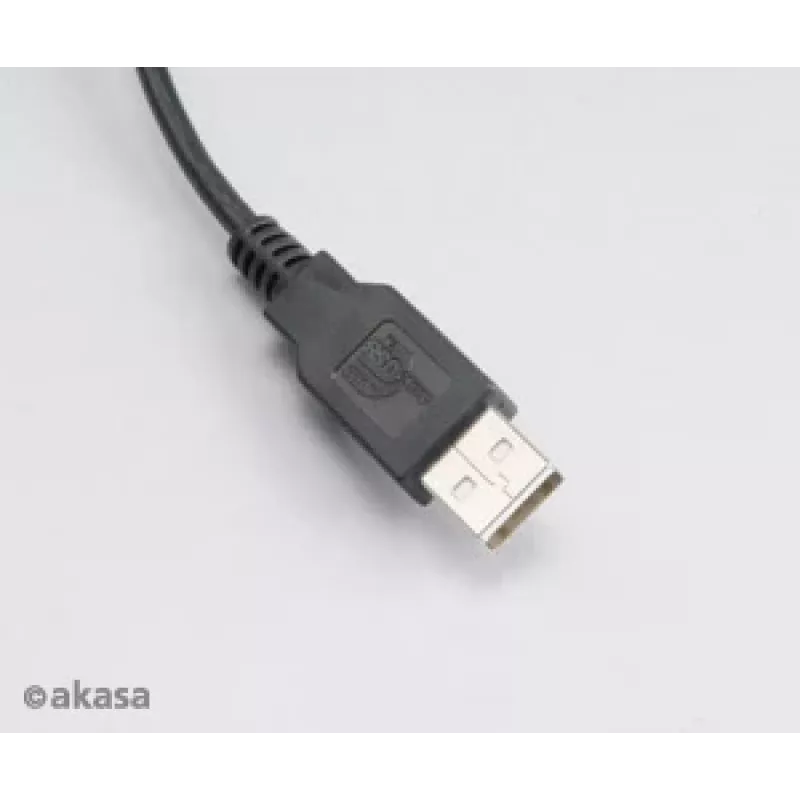 Akasa AK-CBUB05-10BK Καλώδιο USB 2.0 - USB-A σε Micro-USB-B - 1m - Μαύρο