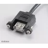 Akasa AK-CBUB06-60BK Καλώδιο εσωτερικού σε εξωτερικό USB 2.0, 60 cm, Μαύρο