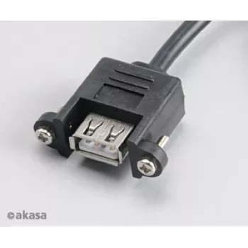 Akasa AK-CBUB06-60BK Καλώδιο εσωτερικού σε εξωτερικό USB 2.0, 60 cm, Μαύρο