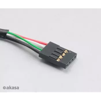 Akasa AK-CBUB06-60BK Καλώδιο εσωτερικού σε εξωτερικό USB 2.0, 60 cm, Μαύρο