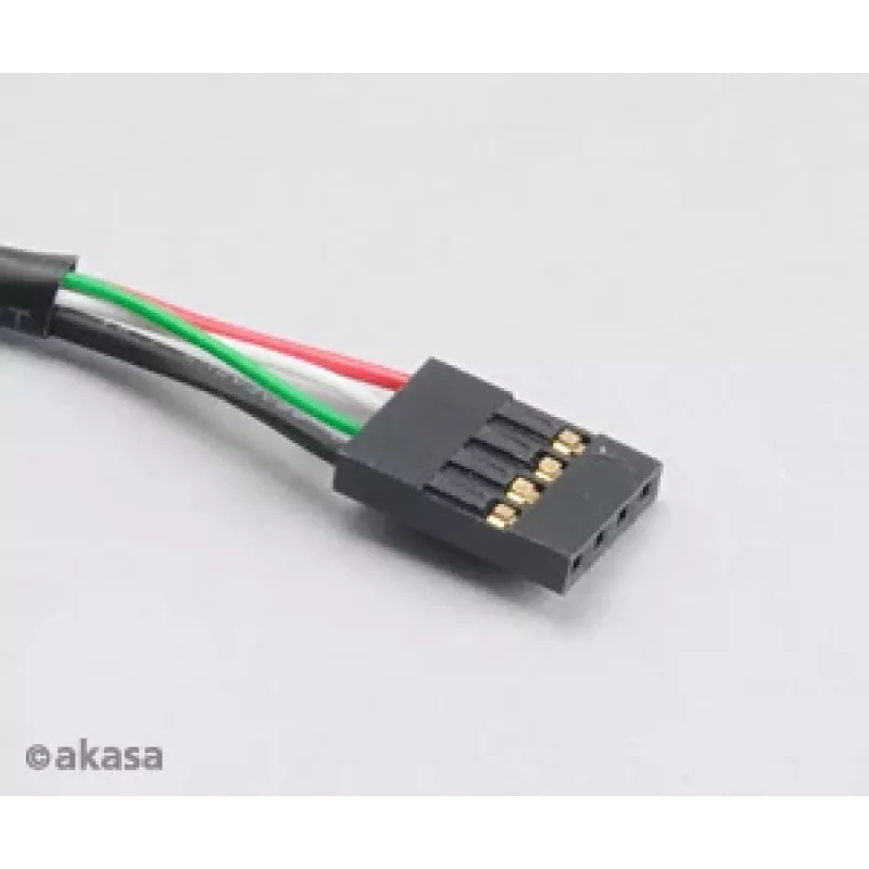 Akasa AK-CBUB06-60BK Καλώδιο εσωτερικού σε εξωτερικό USB 2.0, 60 cm, Μαύρο