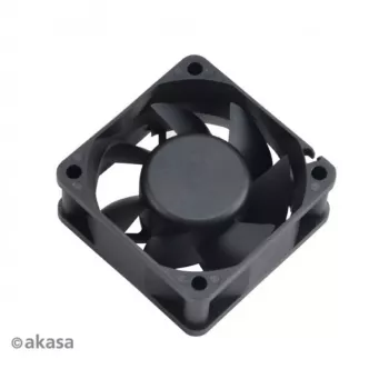 Akasa Ανεμιστήρας θήκης 60x25mm Μαύρος 3-Pin Sleeve Bearing Μεσαίας ταχύτητας