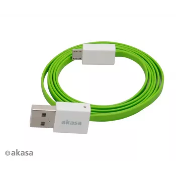 Akasa PROSLIM USB 2.0 καλώδιο ροζ Superslim Sync and Charge A - Micro B - 1m