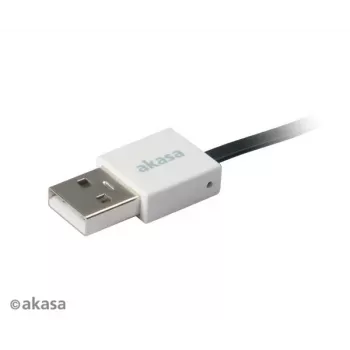 Akasa PROSLIM USB 2.0 καλώδιο ροζ Superslim Sync and Charge A - Micro B - 1m