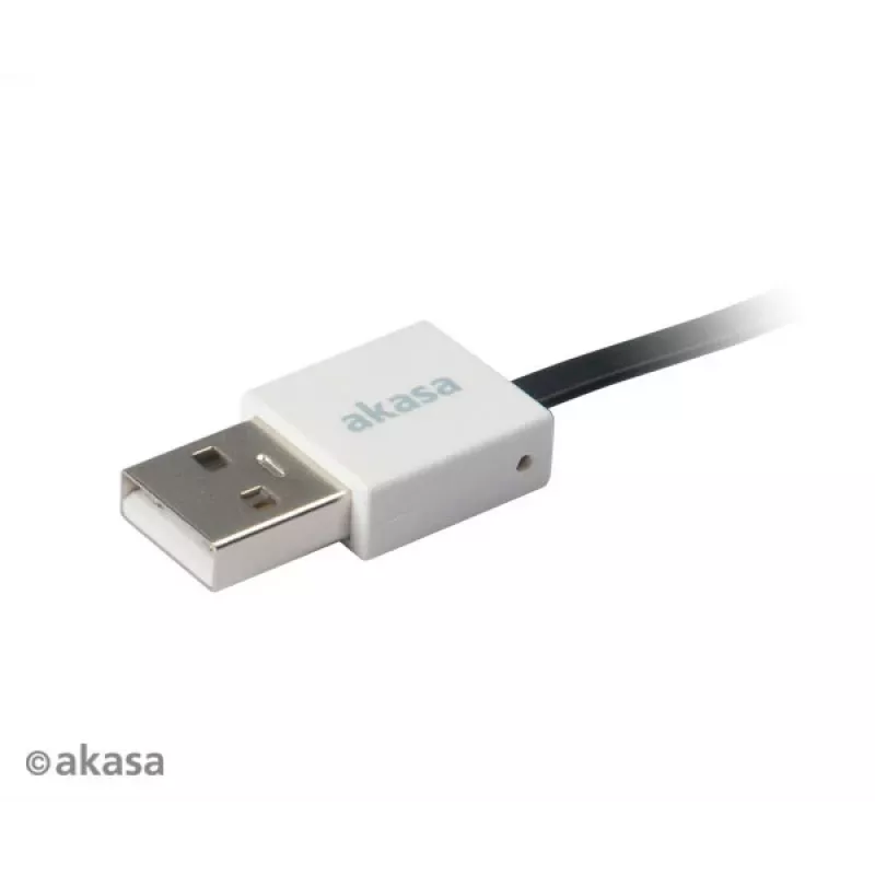 Akasa PROSLIM USB 2.0 καλώδιο ροζ Superslim Sync and Charge A - Micro B - 1m