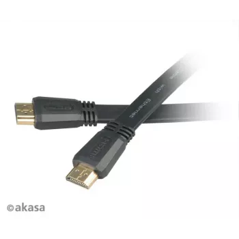 Akasa HDMI 2m High Speed HDMI Cable with Ethernet 10,2 Gbit/s 4K 3D μαύρο