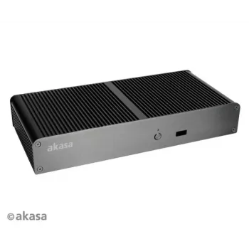 Akasa Tesla T Κουτί NUC χωρίς ανεμιστήρα - Μαύρο - UCFF - USB
