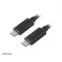 Akasa AK-CBUB26-10BK Καλώδιο USB-C σε USB-C 1m - USB 3.2 Gen 2 - 10 Gbit/s - 100W PD - Μαύρο