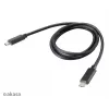 Akasa AK-CBUB26-10BK Καλώδιο USB-C σε USB-C 1m - USB 3.2 Gen 2 - 10 Gbit/s - 100W PD - Μαύρο