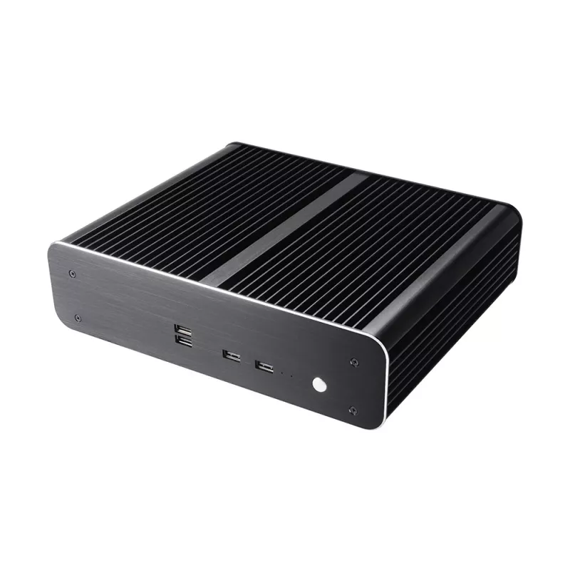 Akasa Euler TX Κουτί Thin Mini-ITX χωρίς ανεμιστήρα - Αλουμίνιο - Μαύρο