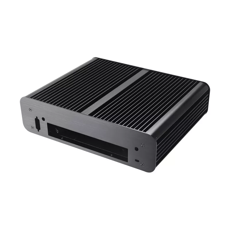 Akasa Euler TX Κουτί Thin Mini-ITX χωρίς ανεμιστήρα - Αλουμίνιο - Μαύρο