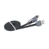 Akasa AK-CBUB35-10BK Καλώδιο USB 2.0 - USB A σε Micro-USB B με αντάπτορα USB-C - 1 m - Μαύρο