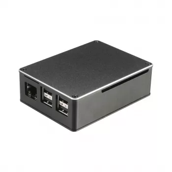 Akasa A-RA02-M1B Κουτί Raspberry Pi - Αλουμίνιο - Παθητική ψύξη χωρίς ανεμιστήρα - Μαύρο