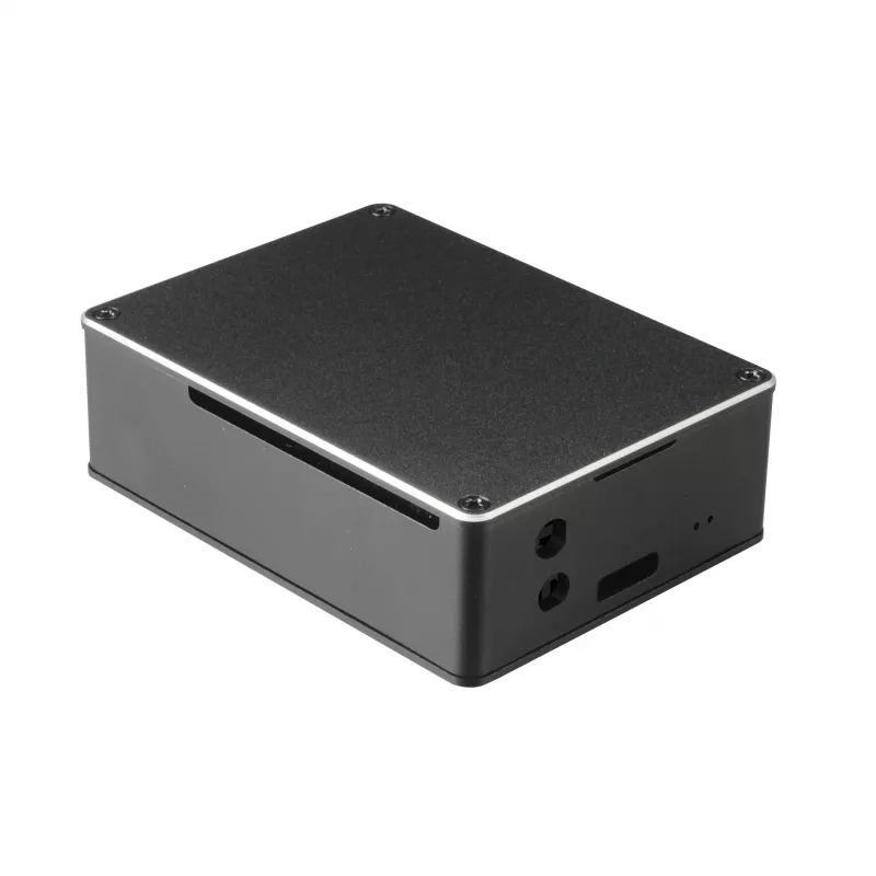 Akasa A-RA02-M1B Κουτί Raspberry Pi - Αλουμίνιο - Παθητική ψύξη χωρίς ανεμιστήρα - Μαύρο