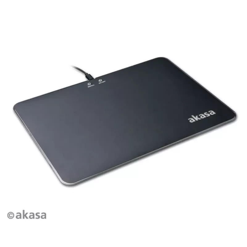 Akasa Vegas X9 LED Gaming Mousepad, 350 x 250 mm, USB, Μαύρο (AK-MPD-04RB)