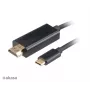 Akasa AK-CBCA12-18BK Καλώδιο αντάπτορα USB-C σε HDMI 1,8m Μαύρο