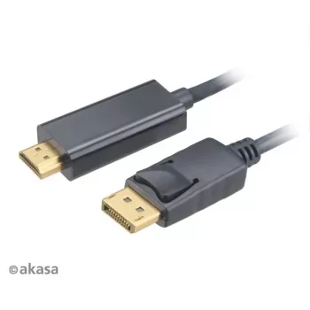 Akasa Καλώδιο ενεργού αντάπτορα 4K@60Hz DisplayPort σε HDMI 1,8m Μαύρο