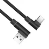 Akasa AK-CBUB39-10BK Καλώδιο USB 2.0 - USB-A σε USB-C - 1 m - Μαύρο