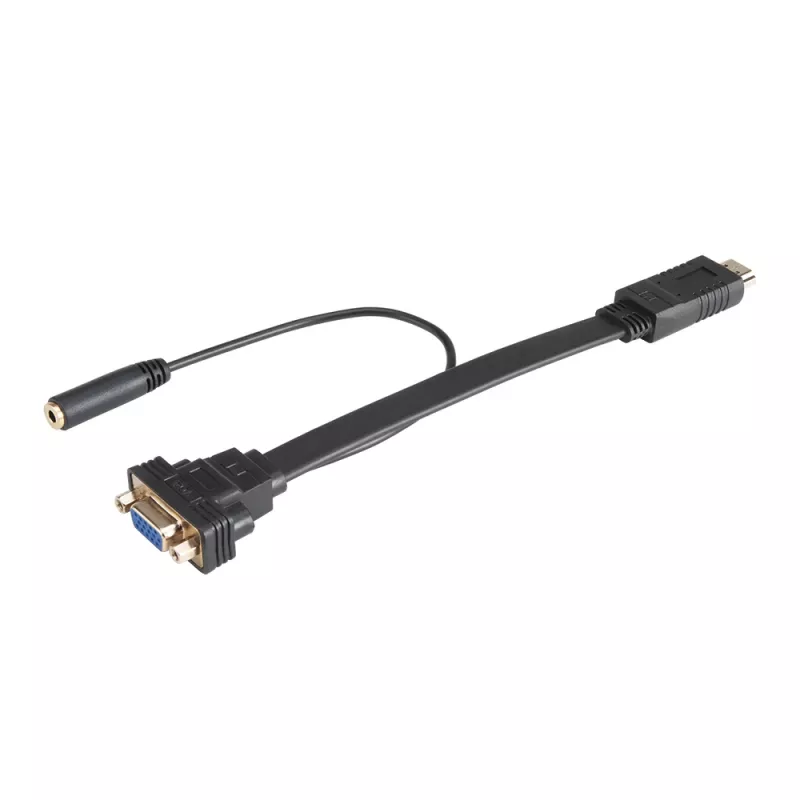 Akasa AK-CBHD18-20BK Καλώδιο αντάπτορα HDMI σε VGA 0,2 m Μαύρο
