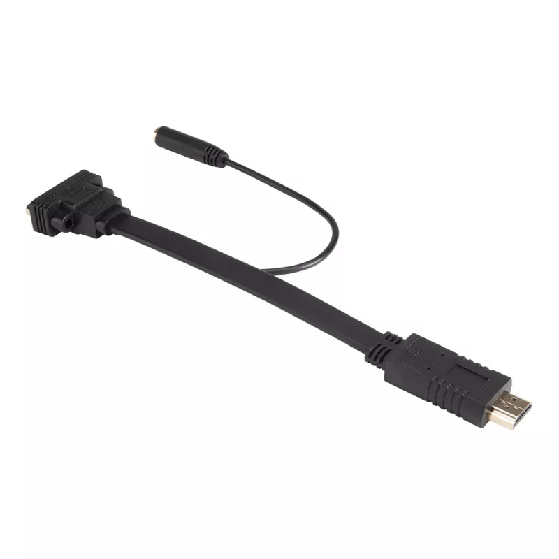 Akasa AK-CBHD18-20BK Καλώδιο αντάπτορα HDMI σε VGA 0,2 m Μαύρο