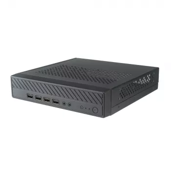 Akasa Cypher MX Κουτί Thin Mini-ITX, Αλουμίνιο/SGCC, Μαύρο, 1x 2,5 ιντσών HDD/SSD, Τοποθέτηση VESA