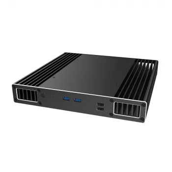 Akasa Plato PX - Desktop - PC - Αλουμίνιο - Μαύρο - UCFF - Home Office
