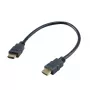 Akasa AK-CBHD25-30BK Καλώδιο HDMI 2.0 0,3 m Μαύρο