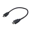 Akasa AK-CBHD25-30BK Καλώδιο HDMI 2.0 0,3 m Μαύρο