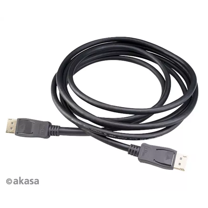 Akasa AK-CBDP23-50BK Καλώδιο DisplayPort 1.4 5 m Μαύρο