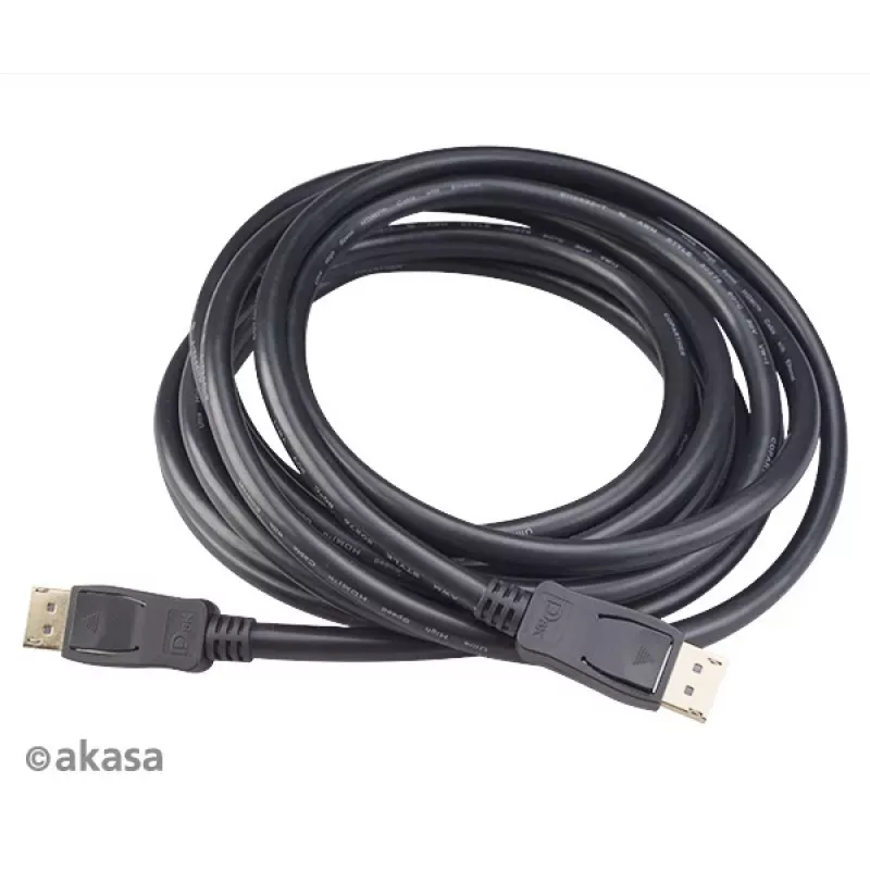 Akasa AK-CBDP23-50BK Καλώδιο DisplayPort 1.4 5 m Μαύρο