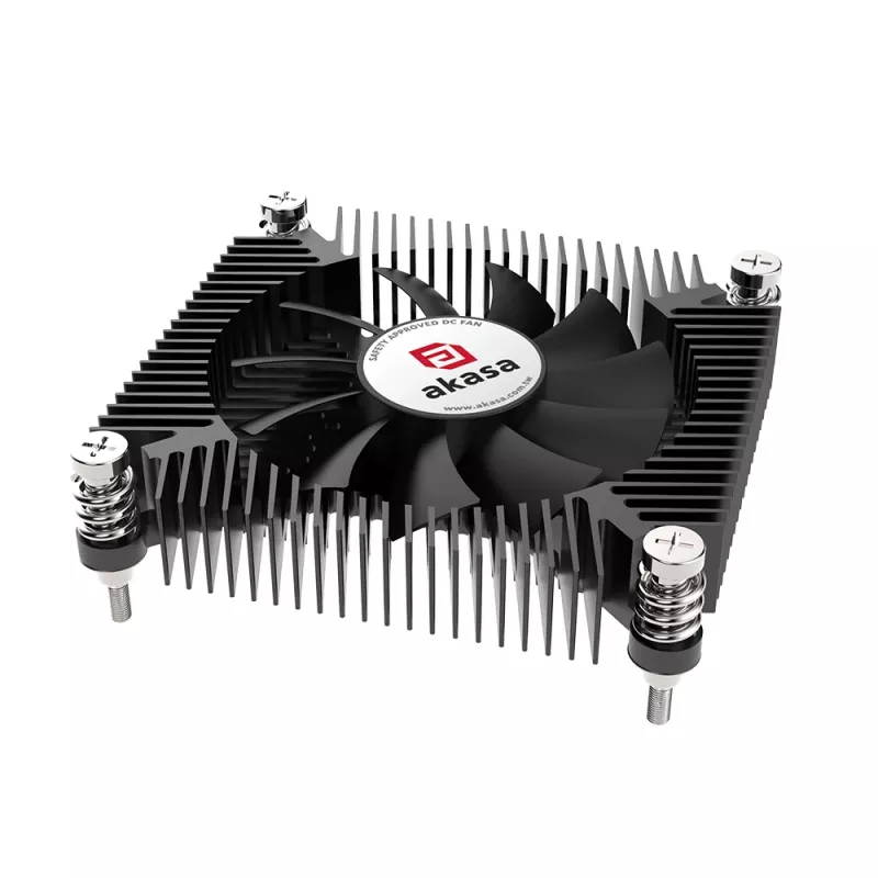 Akasa KS7 Intel LGA 1200/115X Low Profile Ψύκτρα CPU 16mm Ύψος Βίδες και Backplate