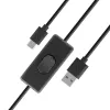 Akasa AK-CBUB57-15BK Καλώδιο USB 2.0 - USB-A σε USB-C - 1,5 m - Μαύρο