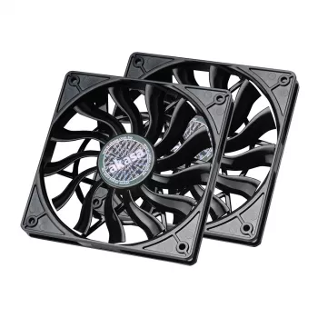 Akasa SlimFan 12015 EBR/PWM Συσκευασία 2 τεμ. - 30 dB - 600 U/min