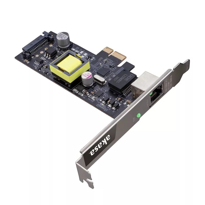 Akasa Κάρτα δικτύου 2.5G PCIe με PoE έως 25,5 W